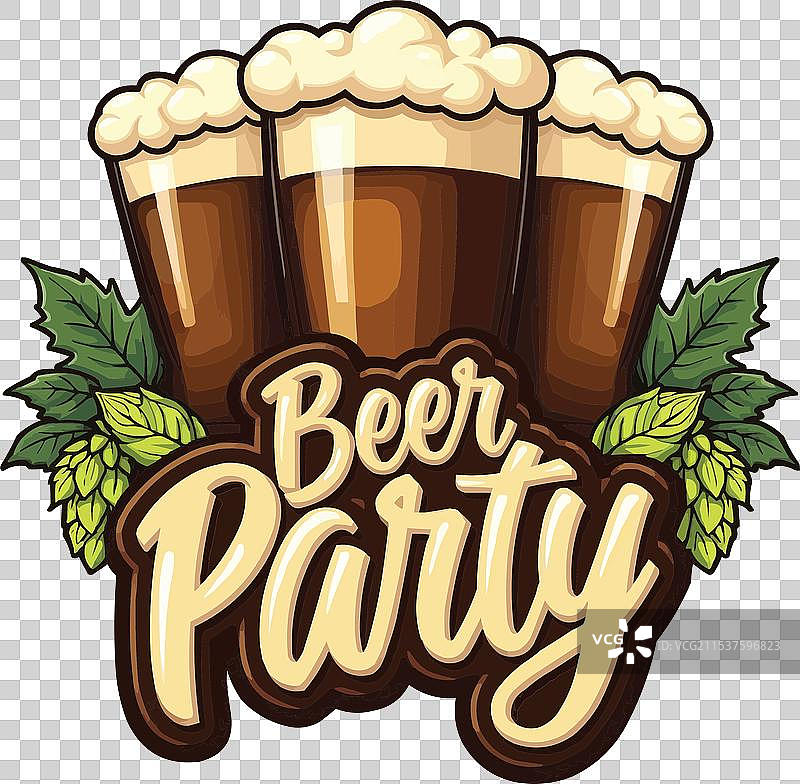 十月节啤酒派对T恤设计图片素材