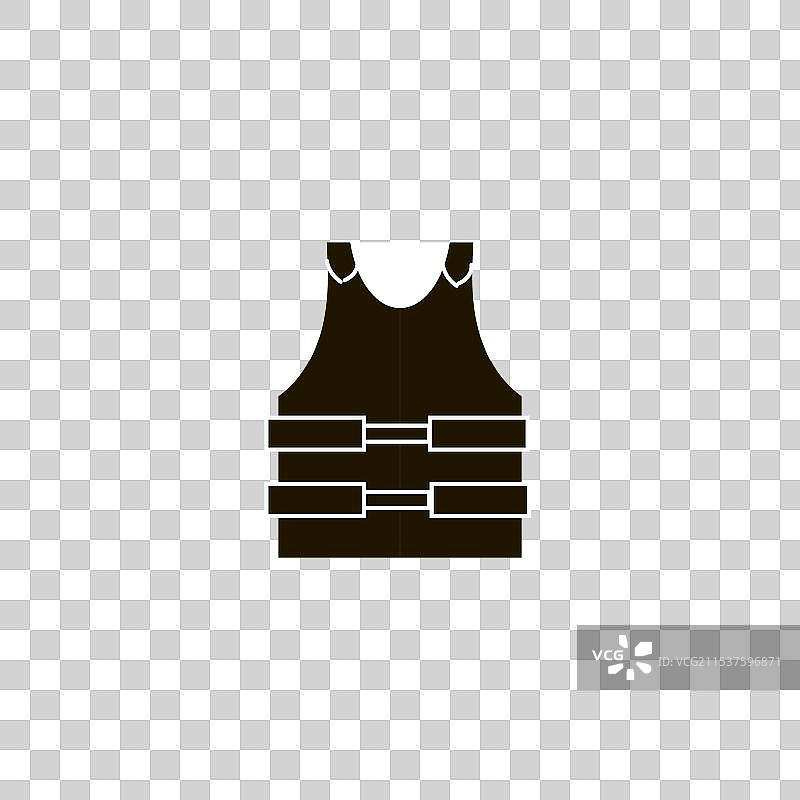 时尚的防弹背心图标图片素材