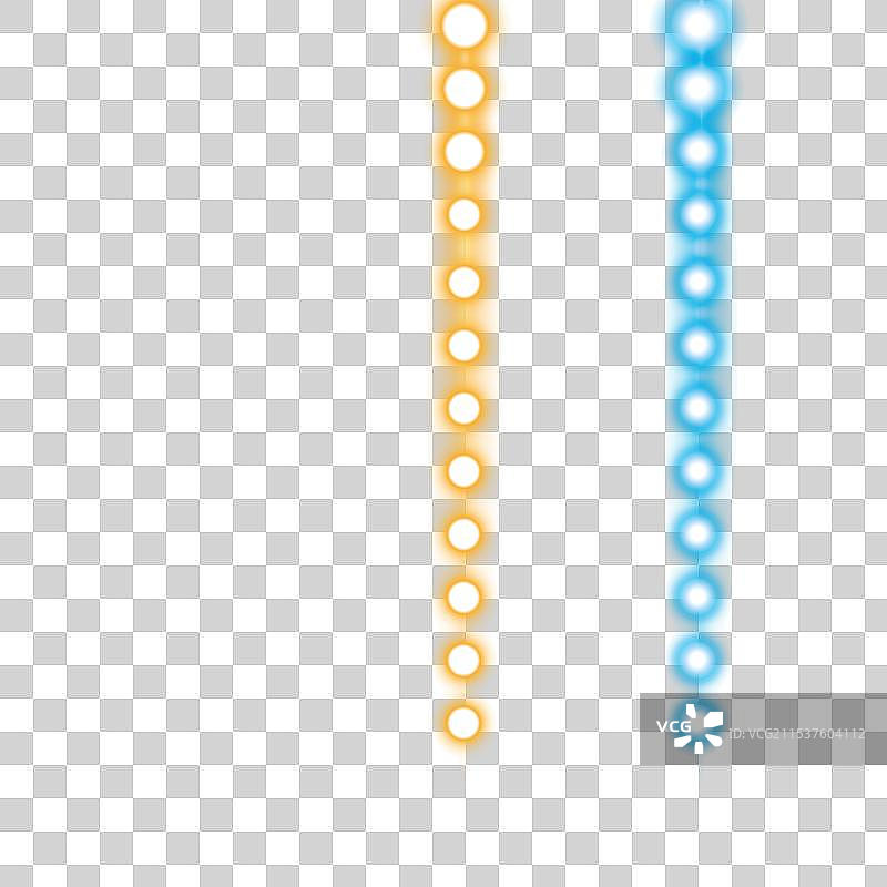 各种黑色和透明的LED灯带图片素材