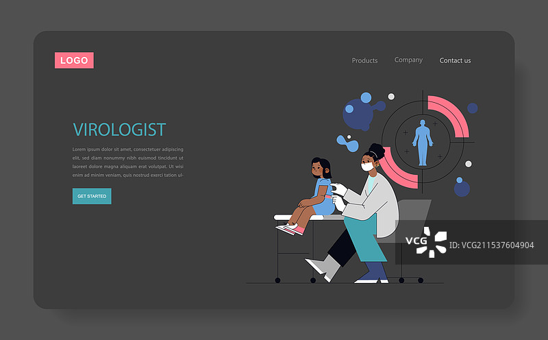 儿科医疗预约平面图图片素材