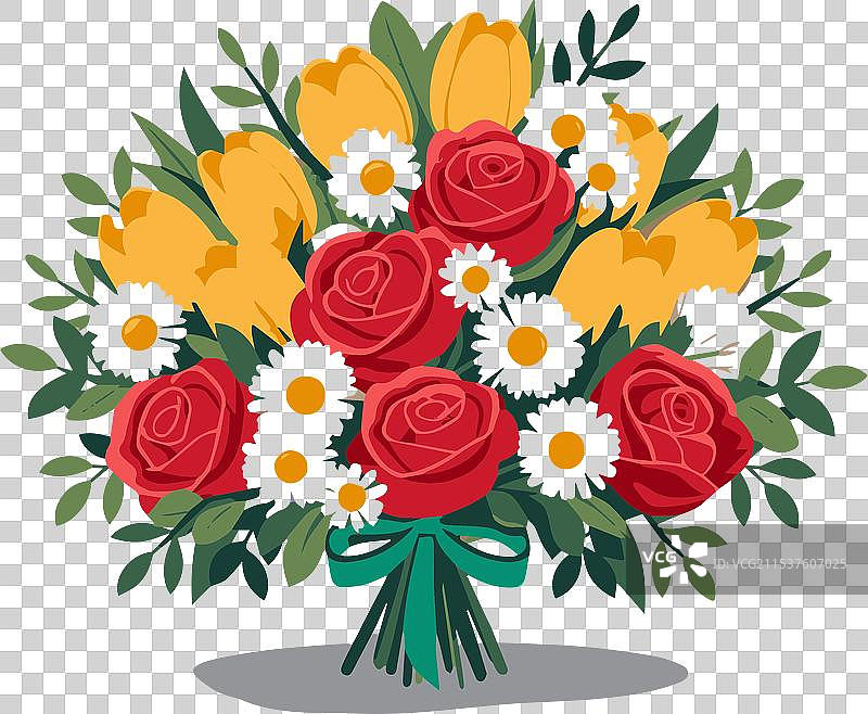 花束特写，展示了图片素材