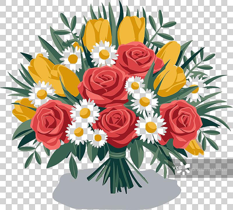 花束特写，展示了图片素材