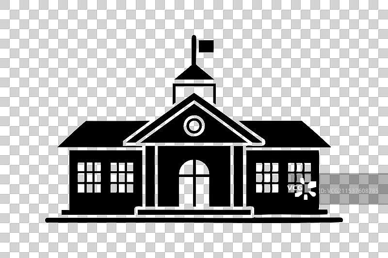 标志性的政府或学术建筑剪影图片素材