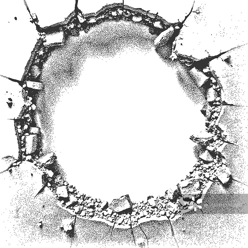 带有圆形孔的磨损背景图片素材