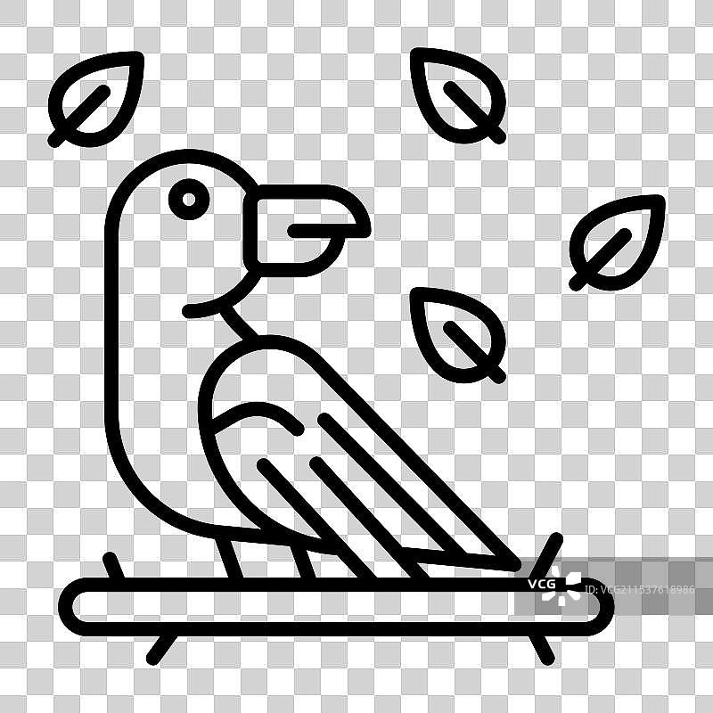 现代风格的麻雀鸟屋麻雀图标图片素材