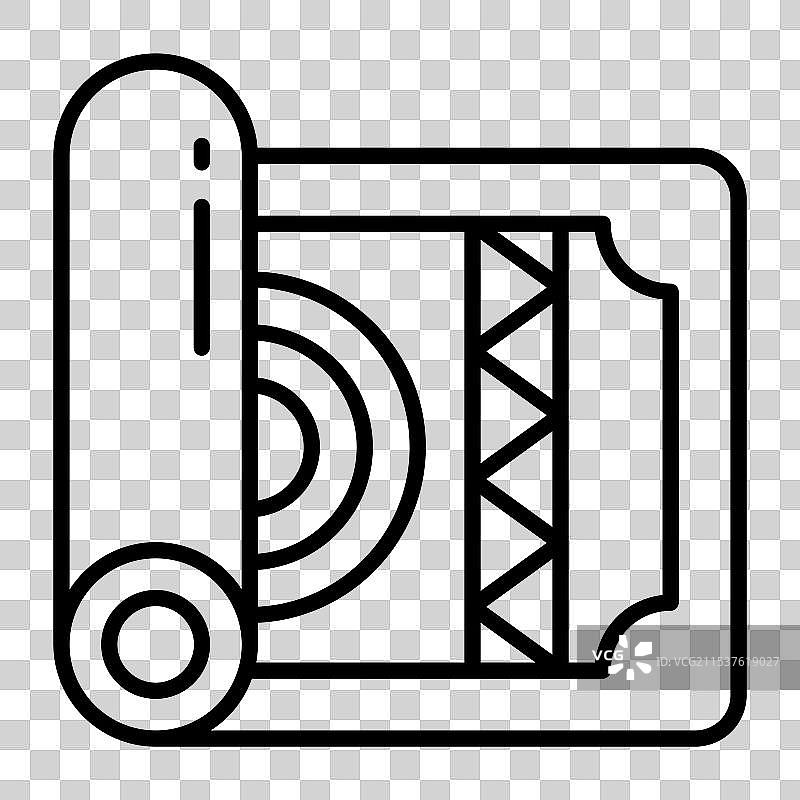 现代风格的地毯室内地毯图标图片素材