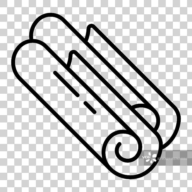 现代风格的肉桂调味品图标图片素材