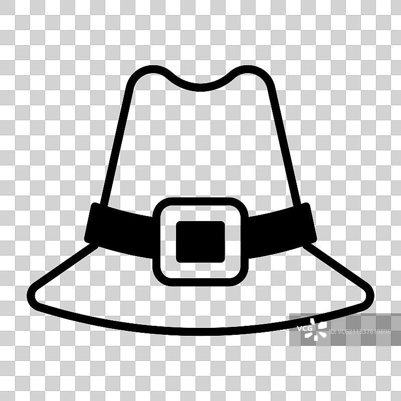 现代风格的牛仔帽图标图片素材