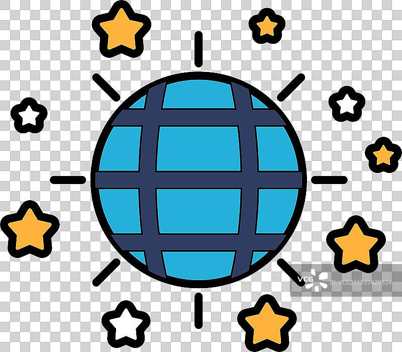 线条风格的迪斯科灯光图片素材