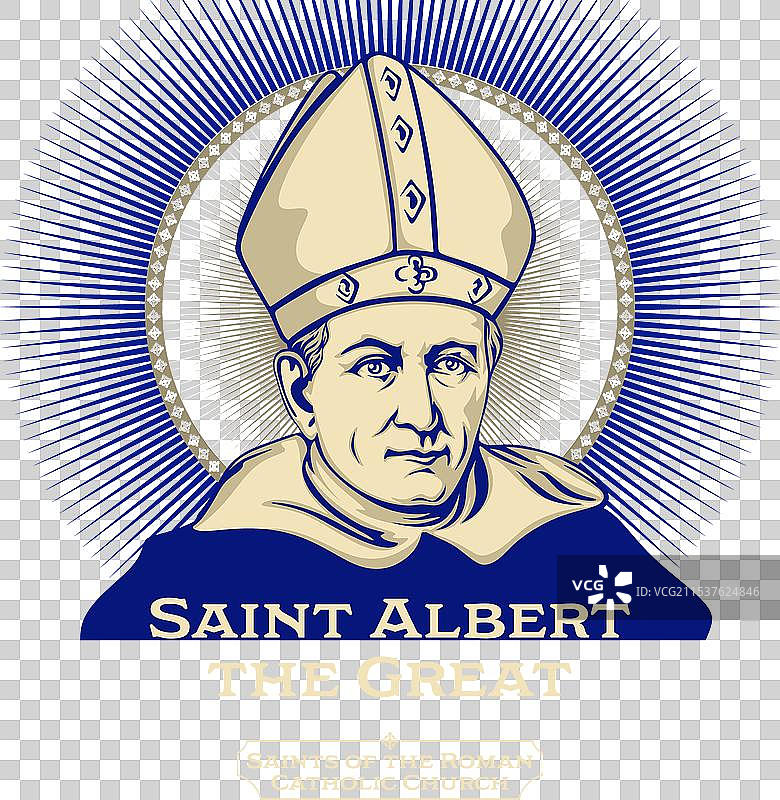 天主教圣人圣阿尔伯特大帝图片素材