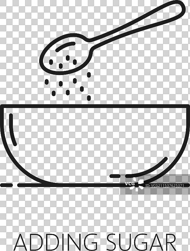 向烘焙食品中添加糖的烘焙原料图片素材