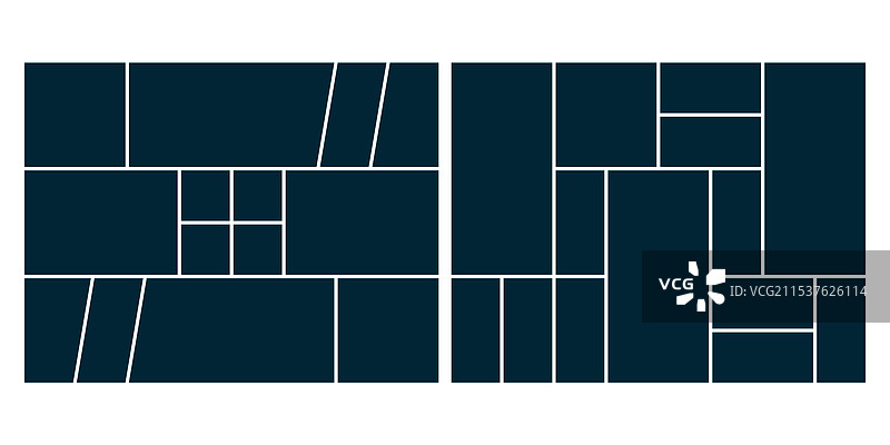 拼贴情绪板网格马赛克图片图片素材