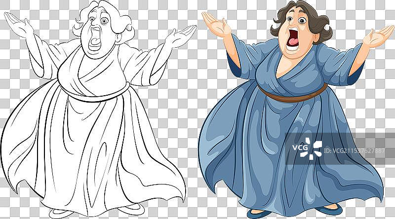 色彩斑斓的歌手激情演唱图片素材