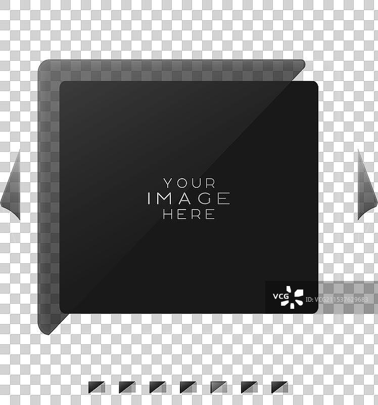 媒体网站的玻璃光滑图像滑块图片素材