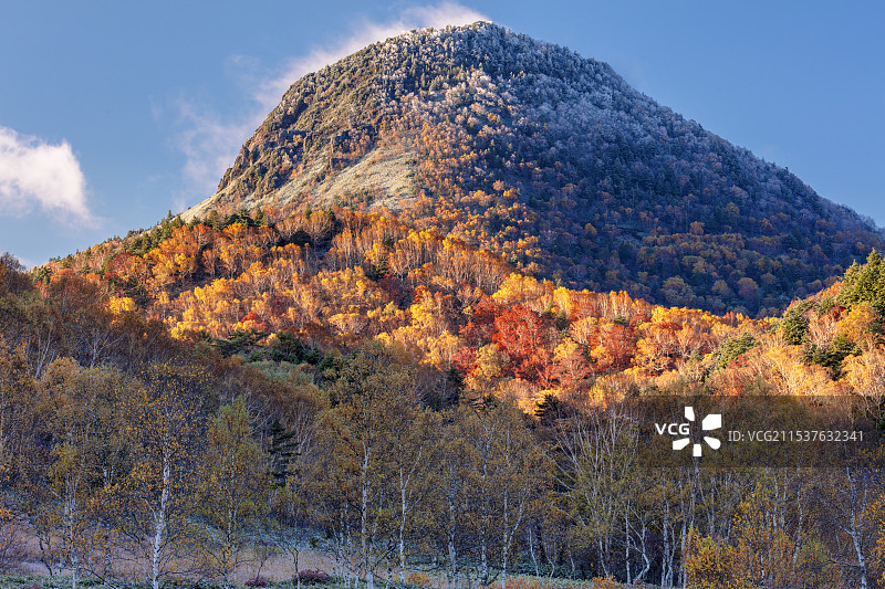 日本长野县的笠岳图片素材