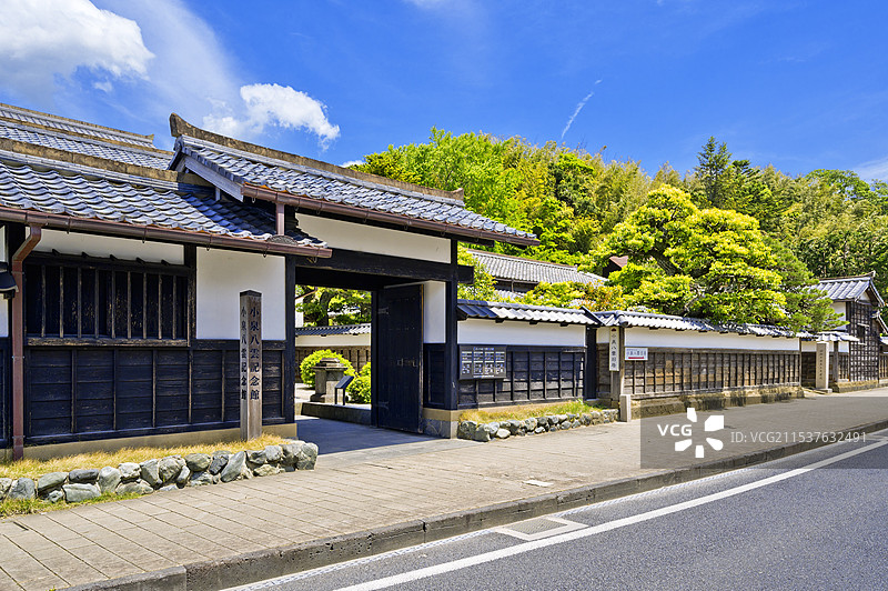 日本岛根县的古老武士住宅图片素材