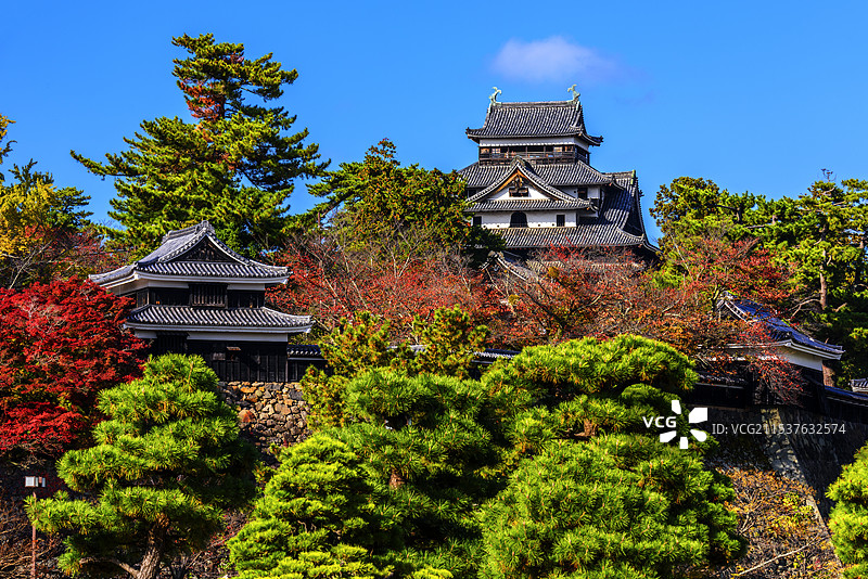 日本岛根县松江城图片素材