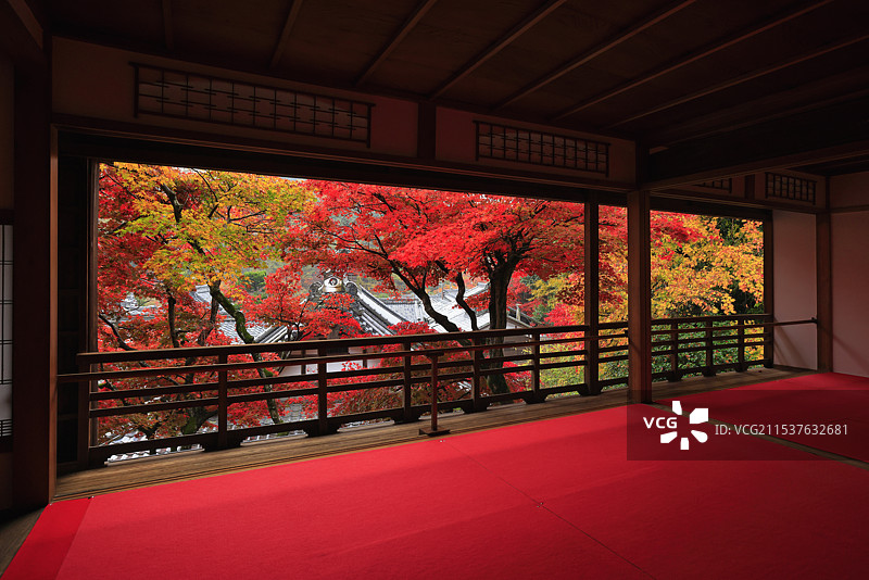 京都府的柳谷观音预告寺图片素材