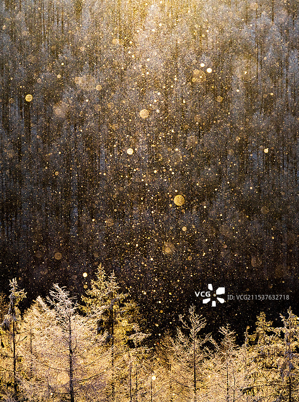 日本长野县的钻石尘图片素材