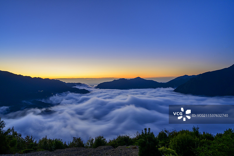 日本三重县的云海图片素材