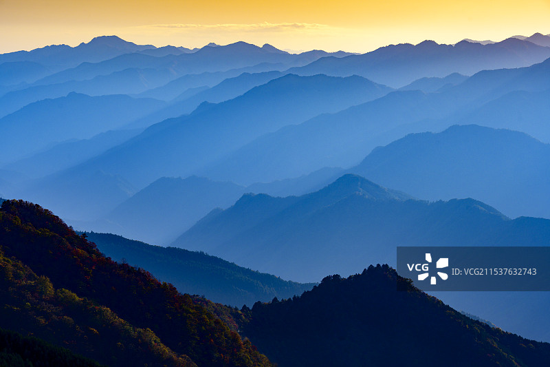 日本奈良县大峰山的美丽光线图片素材