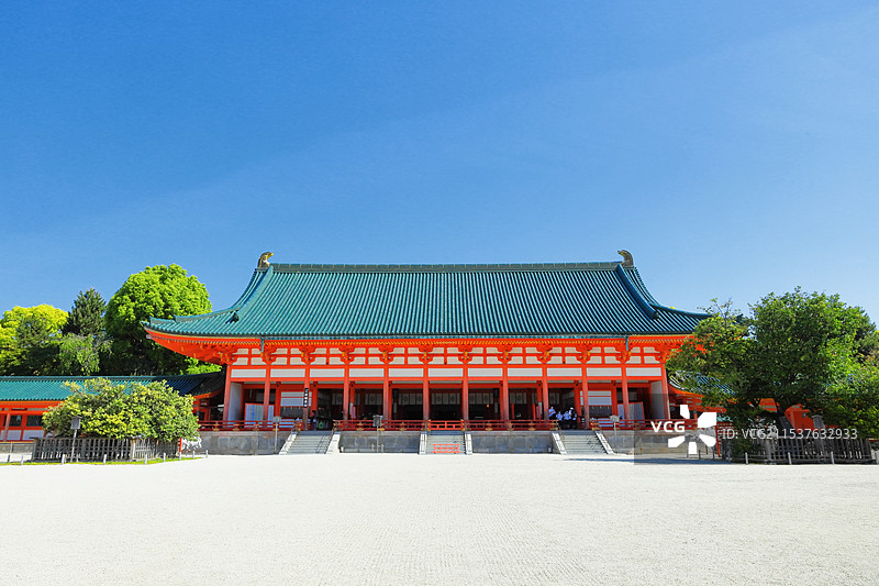平安神宫，日本京都府图片素材