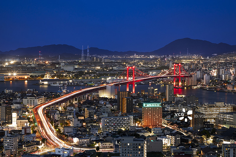 日本福冈夜景图片素材