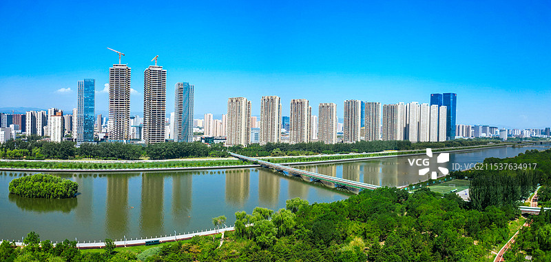 太原 山西博物馆 地质博物馆 图书馆 港澳中心 中海国际中心 焦煤大厦图片素材