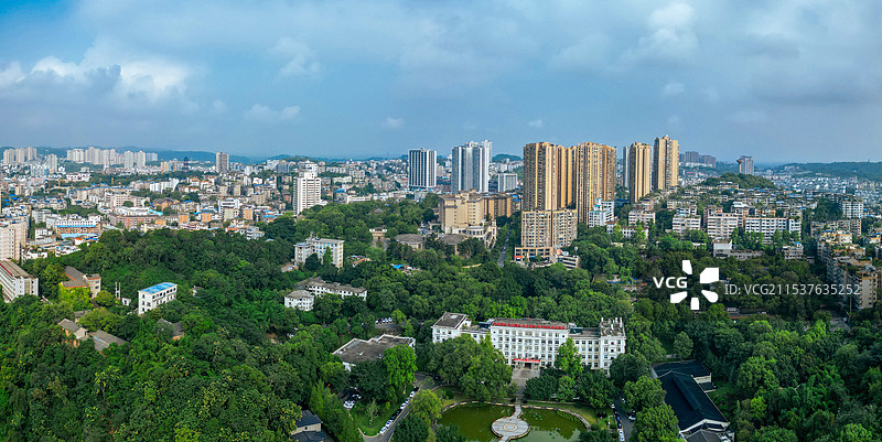 自贡 地标 龙凤山公园 法藏寺 彩灯公园 妙观寺 体育中心 龙井公园 百利大厦图片素材