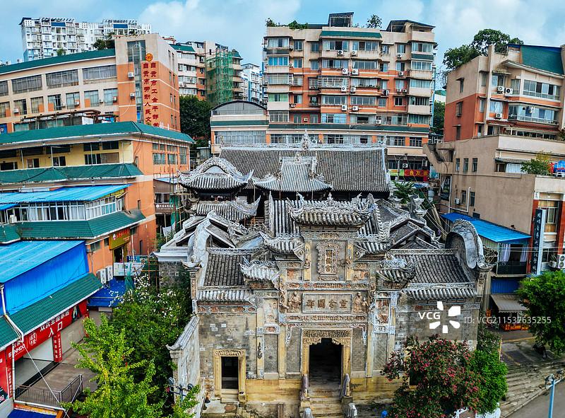 自贡 地标 龙凤山公园 法藏寺 彩灯公园 妙观寺 体育中心 龙井公园 百利大厦图片素材