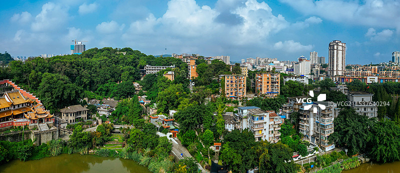 自贡 地标 龙凤山公园 法藏寺 彩灯公园 妙观寺 体育中心 龙井公园 百利大厦图片素材