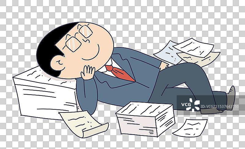 躺平的人物图片素材