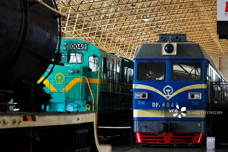 中国铁道博物馆火车展览图片素材