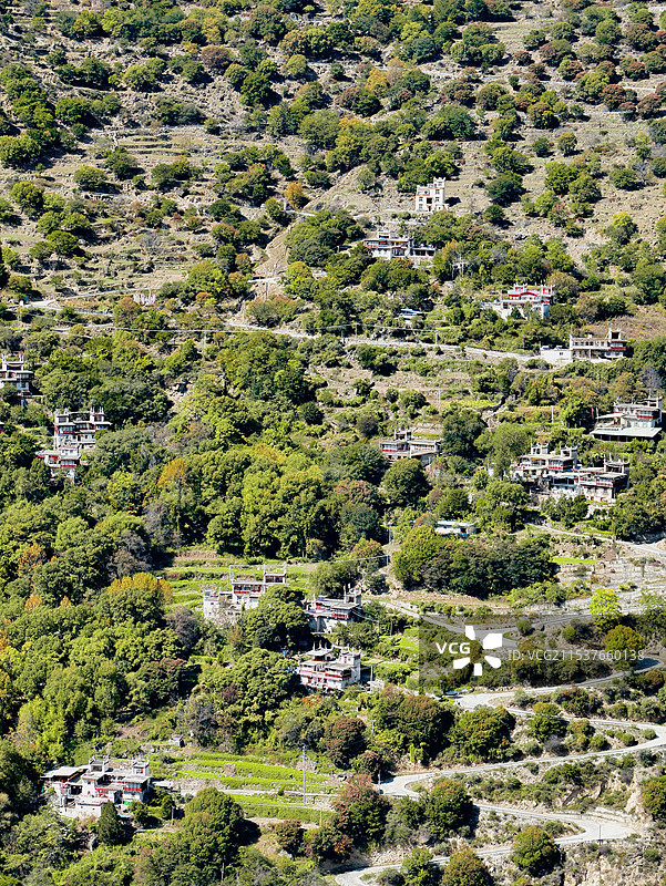 四川甲居藏寨图片素材