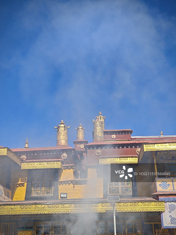 西藏拉萨财神庙-扎基寺图片素材
