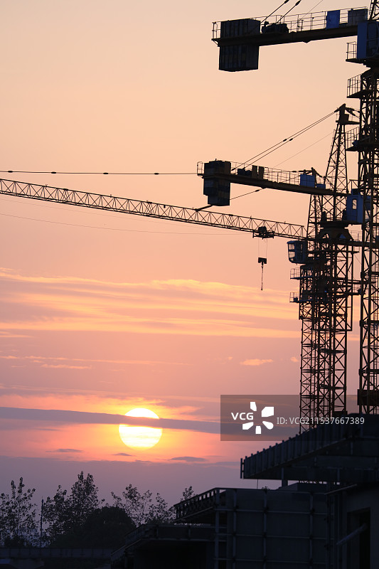 重庆市璧山区秀水湾日落图片素材
