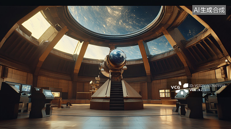 【AI数字艺术】地外太空卫星空间站图片素材