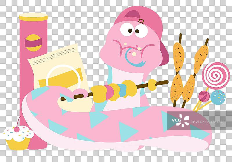 欢乐美食蛇图片素材