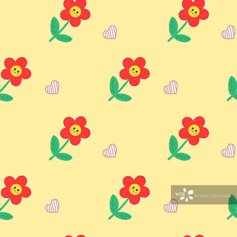 花朵图案四方连续图图片素材