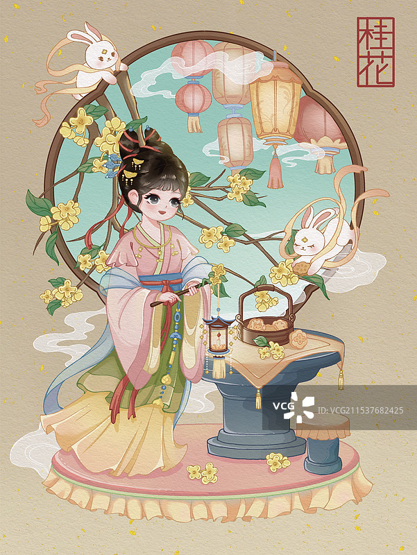 十二花神之桂花图片素材