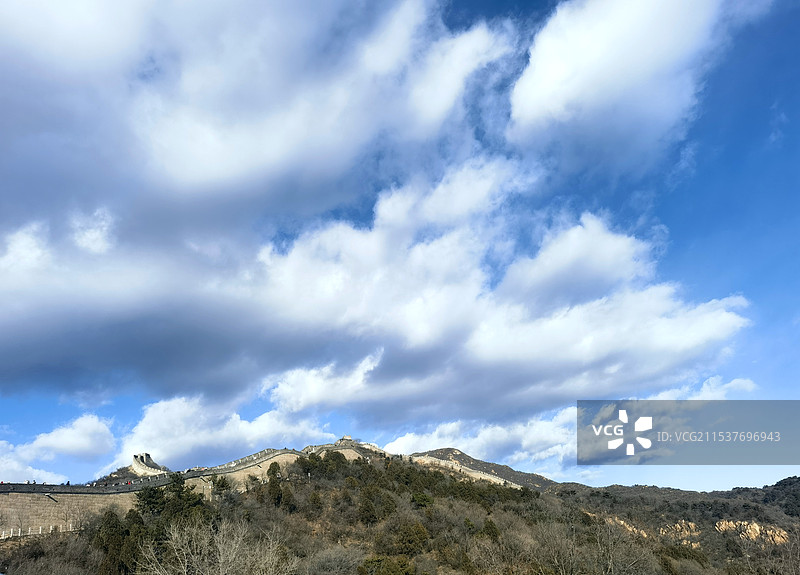 八达岭上的云图片素材