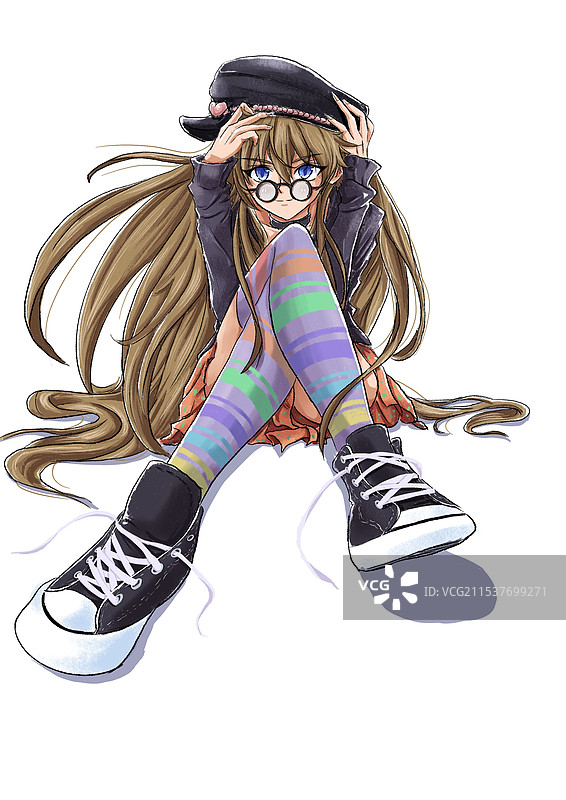 潮酷少女图片素材