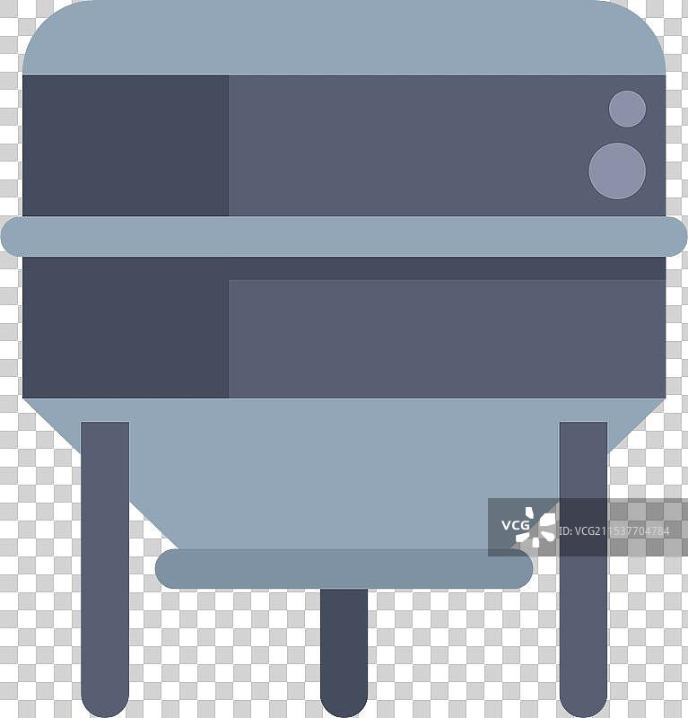 工业筒仓支撑在支腿上图片素材