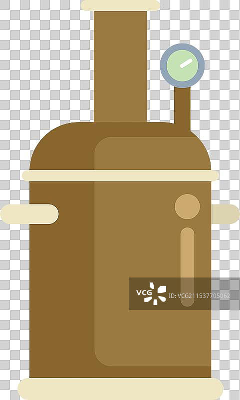 传统铜制啤酒酿造机用于手工酿造图片素材