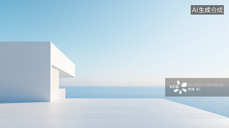 【AI数字艺术】现代城市建筑结构和空旷的广场图片素材