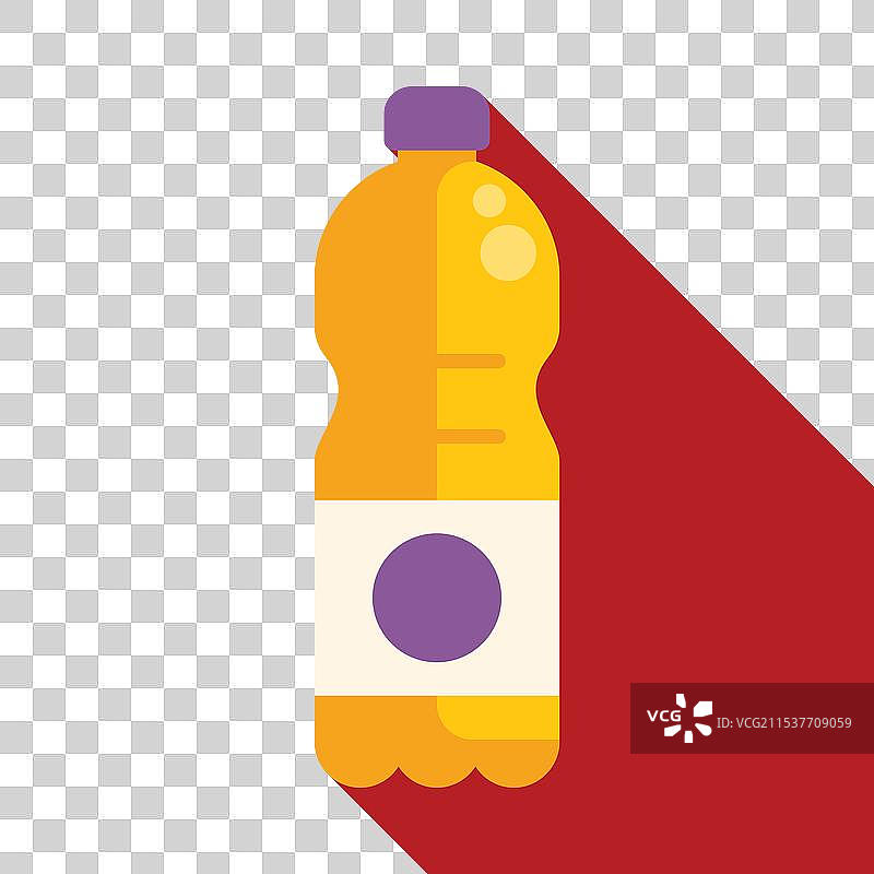 黄色塑料瓶装有气泡水图片素材