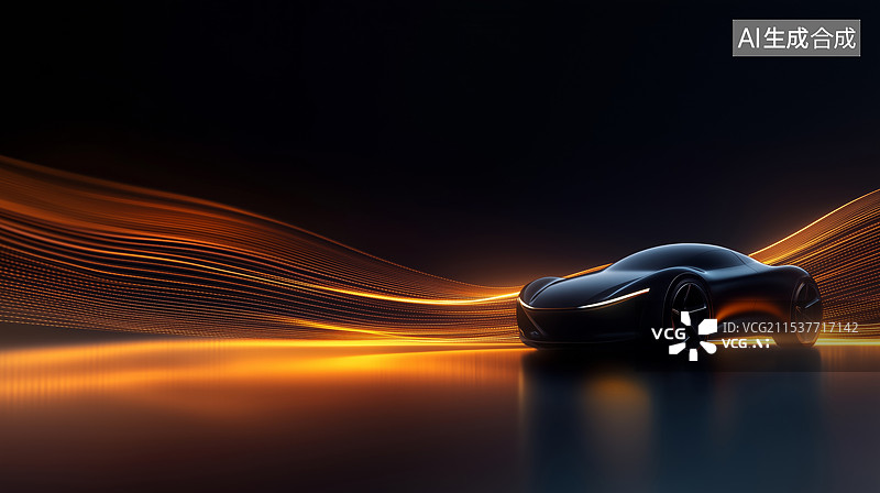 【AI数字艺术】未来科技感汽车设计图片素材