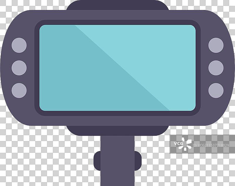 安装在云台稳定器上的运动相机图片素材