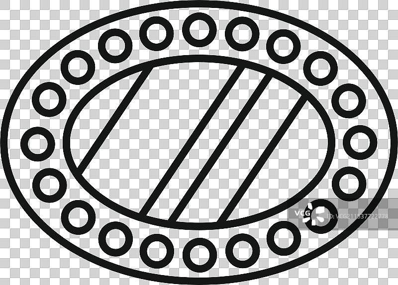 椭圆形珠宝吊坠配圆形宝石图片素材