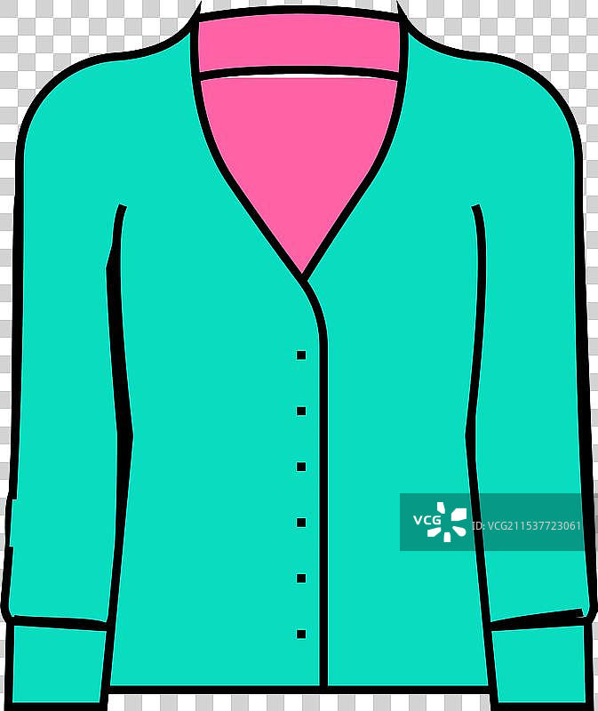 开衫服装图标颜色图片素材